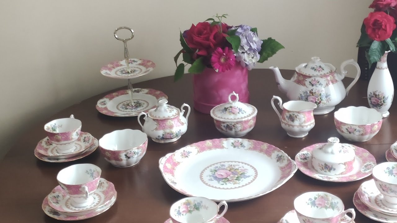 Royal Albert tea set  Lady Carlyle. Сервиз Роял Альберт 