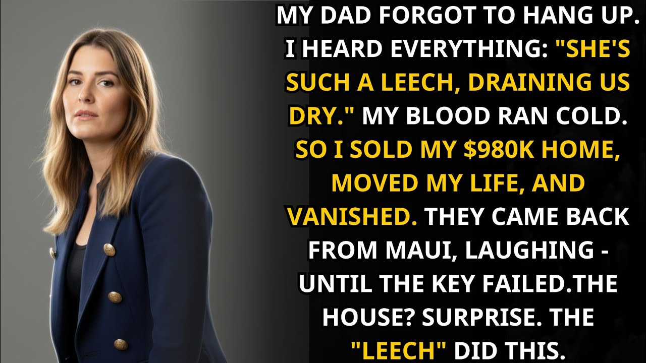 My Dad Forgot to Hang Up — I Heard “She’s a Leech” and Sold My $980K Home