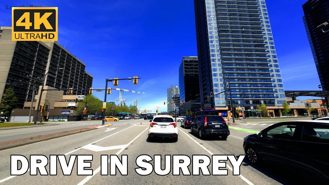 DRIVING IN SURREY, CANADA - King George Blvd | 104 Ave | 152 Street | 64 Ave -Vancouver