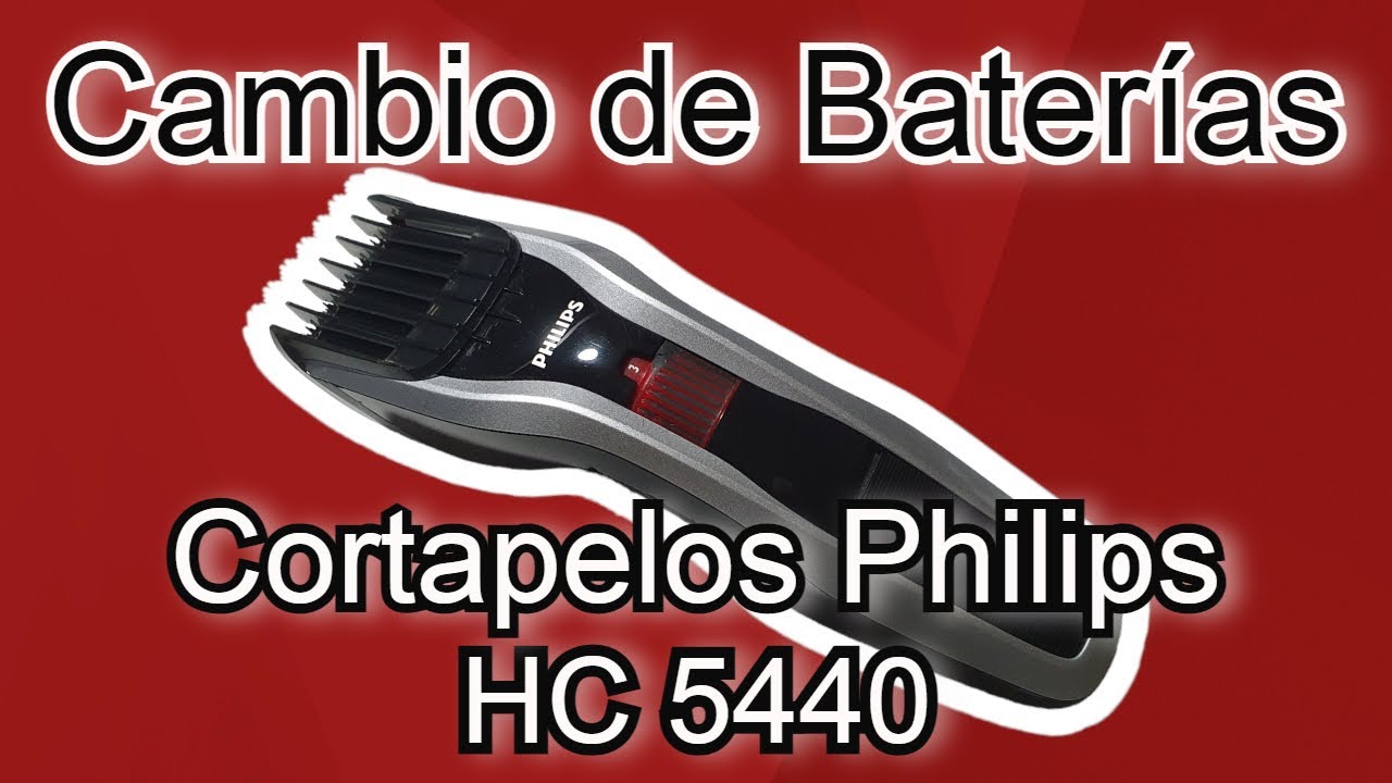 Cambiando las baterías del cortapelos Philips HC 5440 !