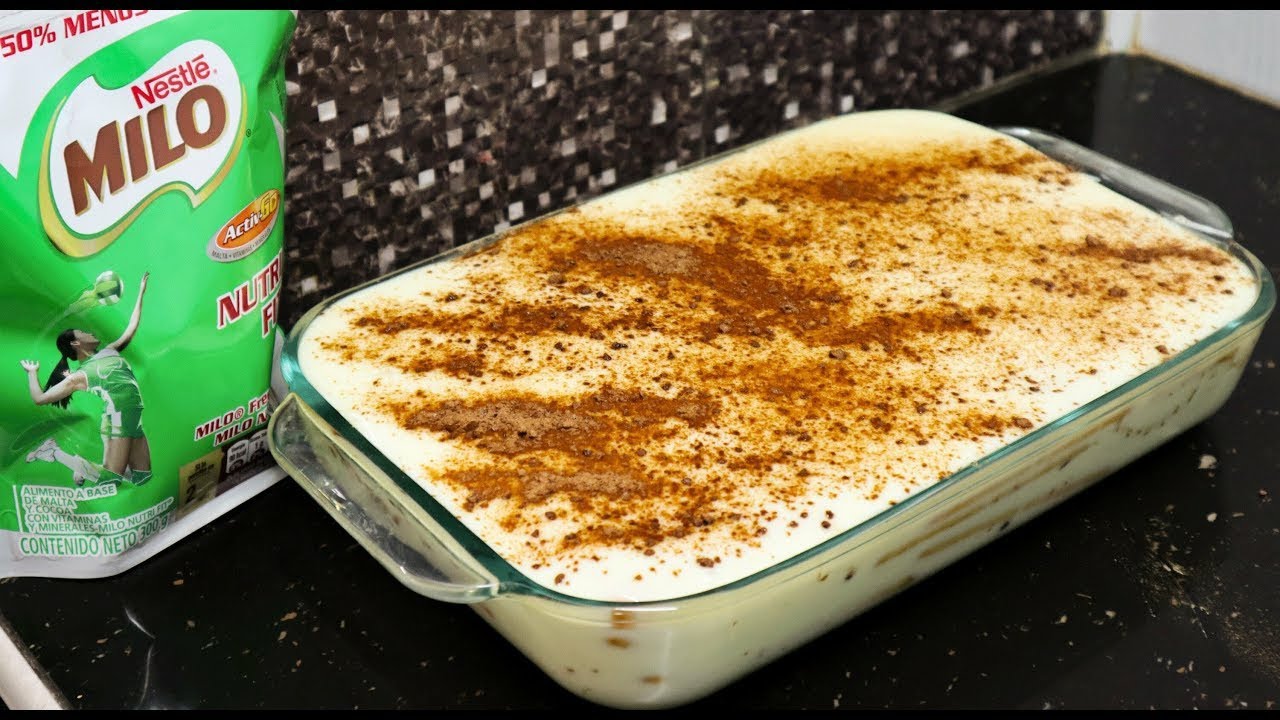 Postre de Milo y galletas