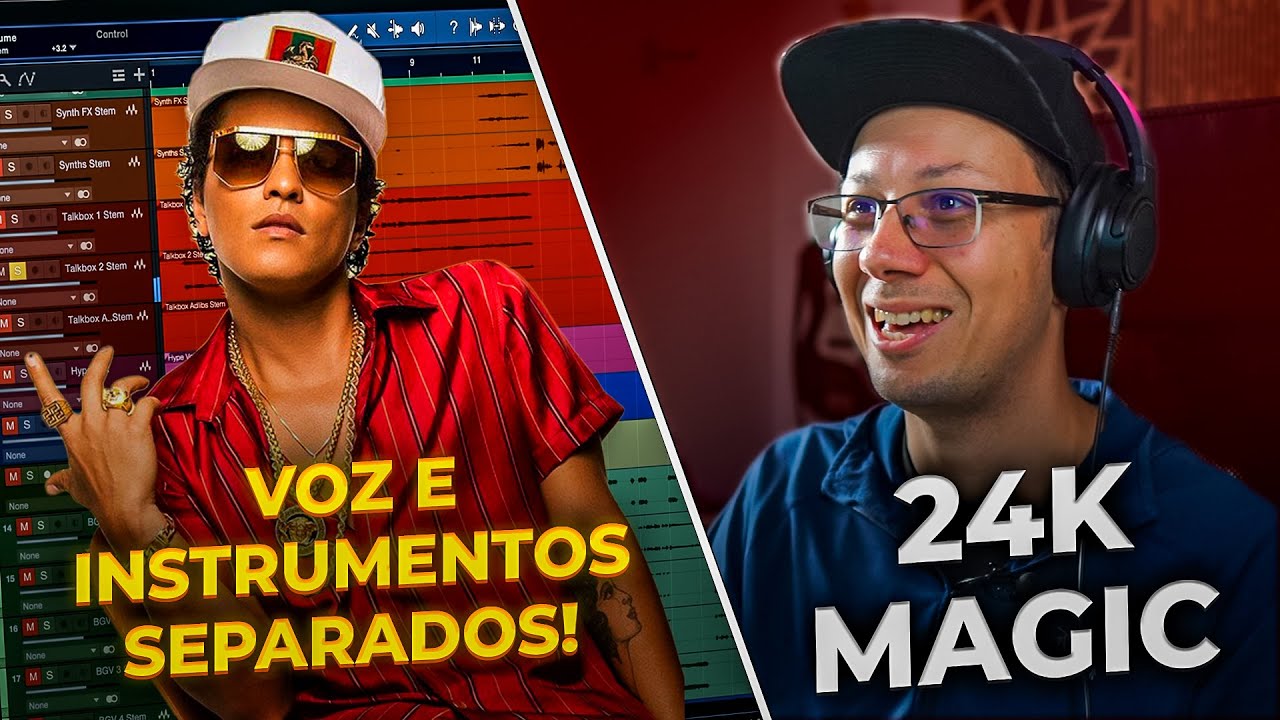 24K MAGIC do Bruno Mars | Mix Aberta e Pistas Individuais #7 (Análise)