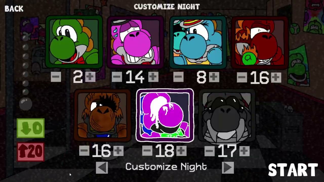 Five nights at yoshi Beating 7/20  (the end)