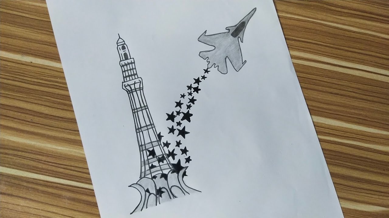 Defence Day Drawing // 6th September Defence Day Idea // Pencil Drawing //Easy Drawing for Beginners