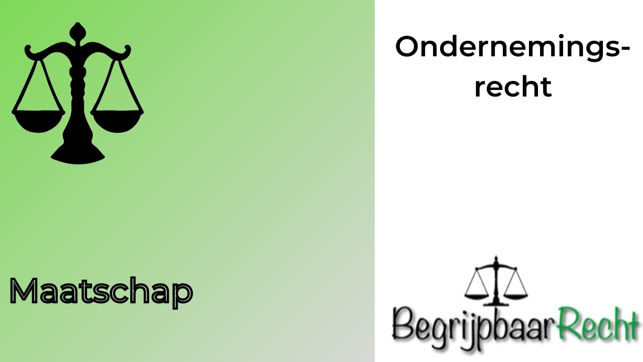 Ondernemingsrecht: maatschap