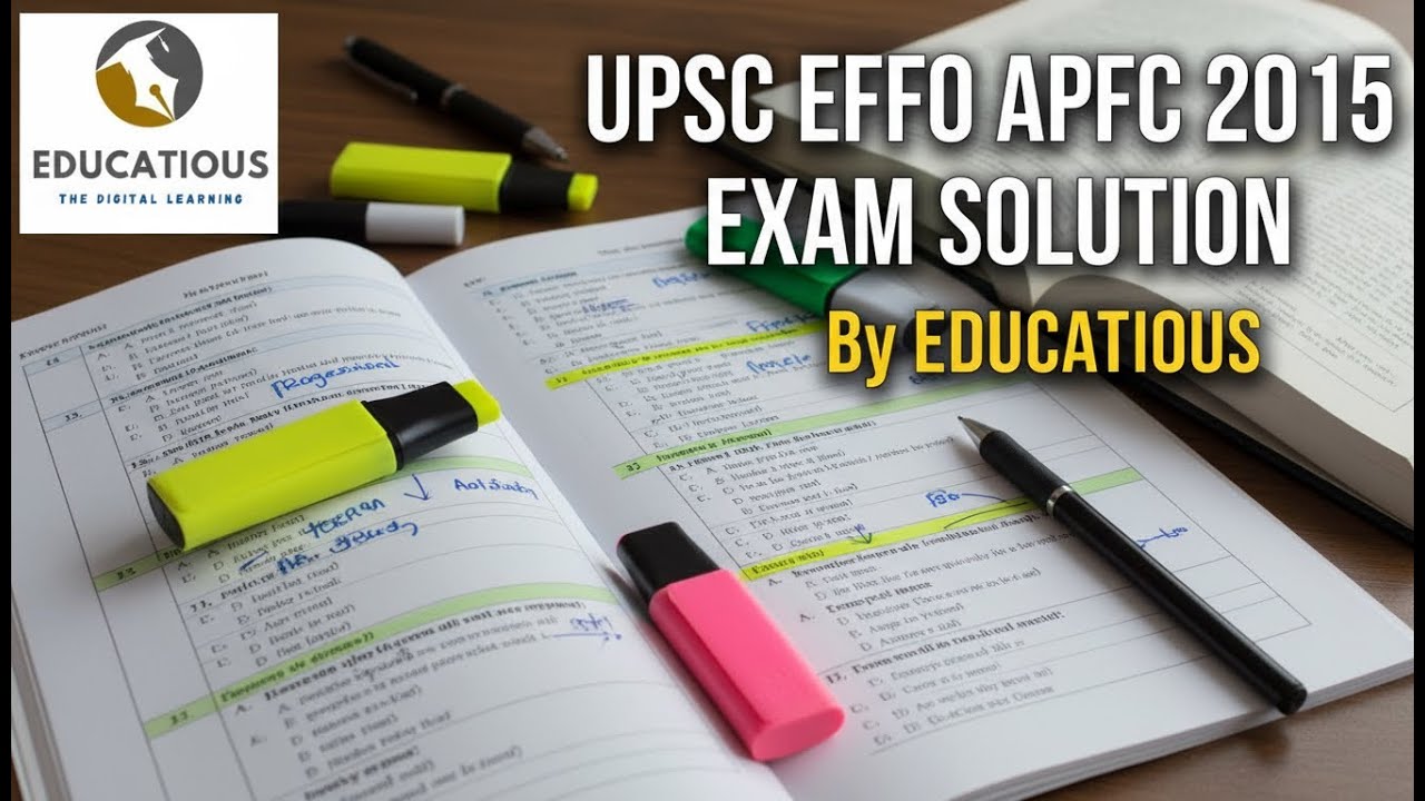 UPSC EPFO APFC 2015 Exam Solution Part-2 