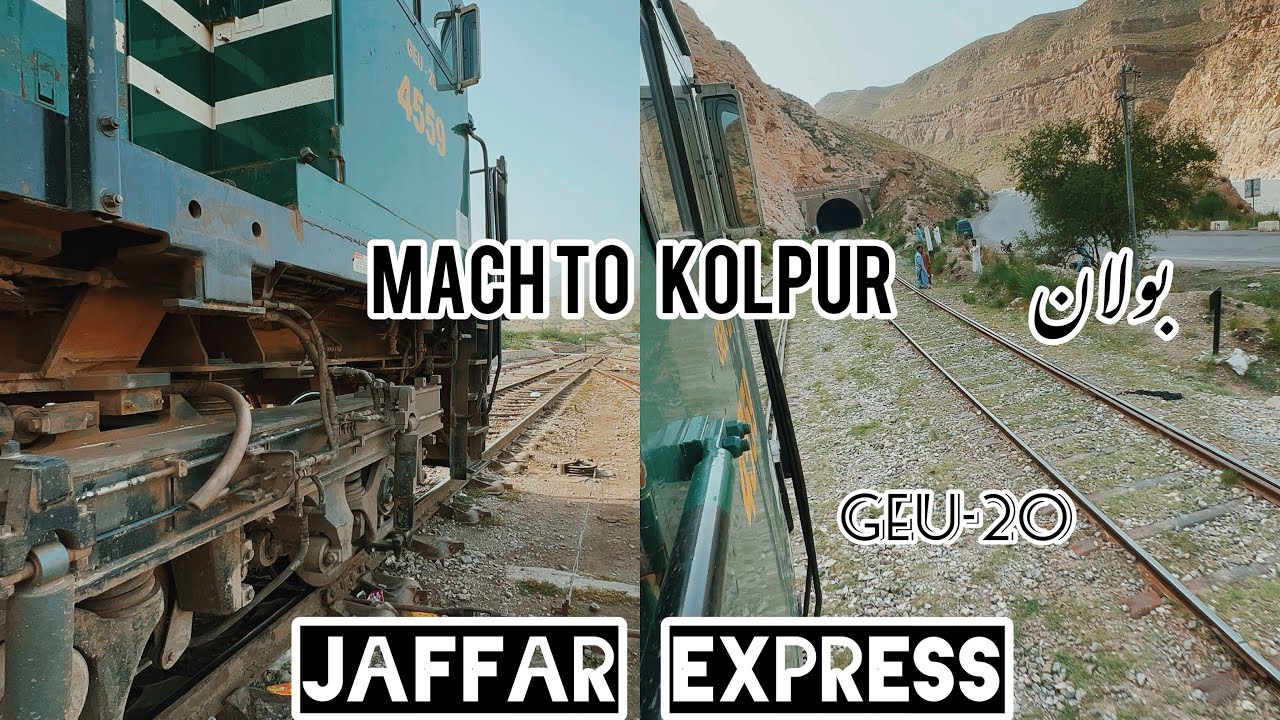 Mach to Kolpur Jaffar Express II Bolan section Balochistan,Quetta II #jaffarexpress #Railway