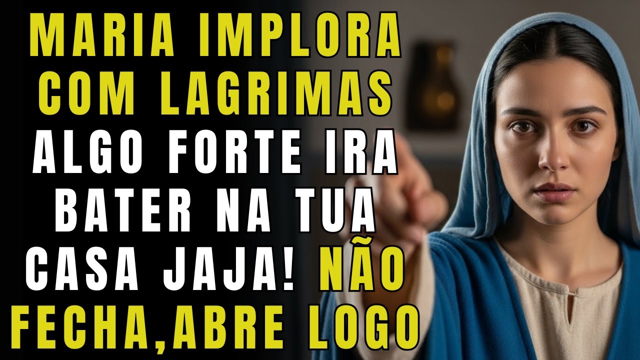 A VIRGEM MARIA AVISA:  “ALGO FORTE VAI BATER NA TUA CASA JÁ JÁ! NÃO FECHA, ABRE LOGO!