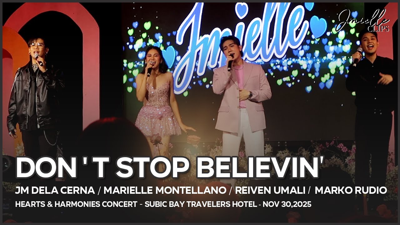 DON'T STOP BELIEVIN' - JMIELLE / Reiven Umali/ Marko Rudio (Hearts & Harmonies Concert)