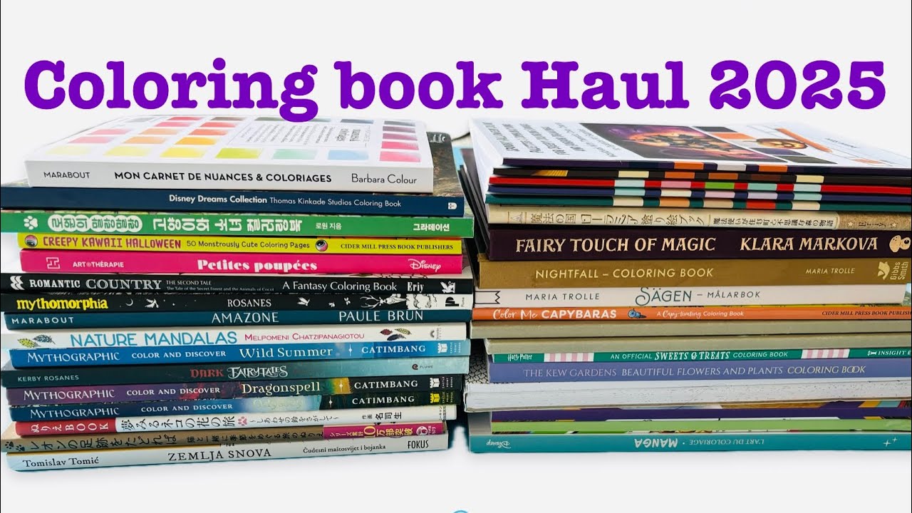 COLORING BOOK HAUL | ADULT COLORING