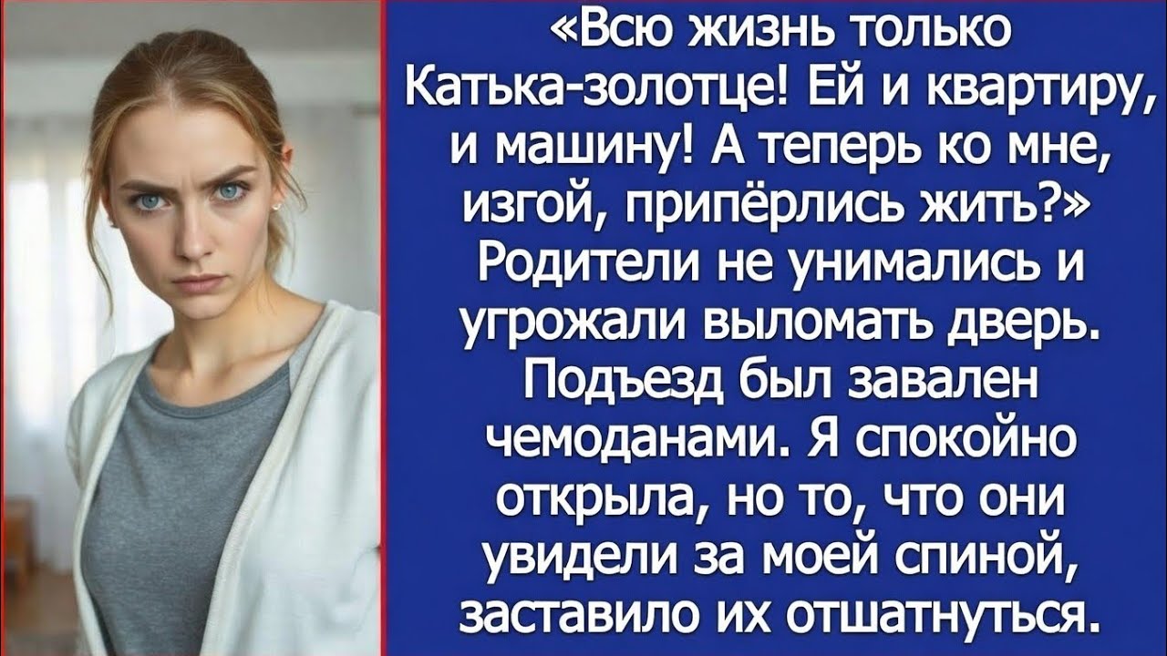 Сестре и квартиру, и машину! А теперь ко мне, изгою, припёрлись жить  Заорала я на родителей
