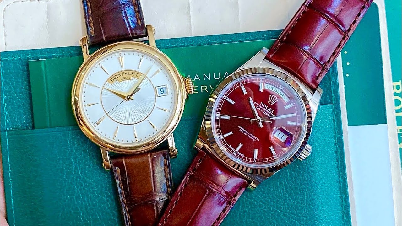 [ 2 Sự Lựa Chọn Đỉnh Cao ] Đồng hồ Rolex Day Date 118139 | Đồng hồ Patek Philippe 5153J