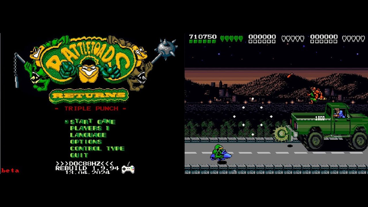 Battletoads Returns: Triple Punch (FanGame) PC - Gameplay (Beta 13.04.24)