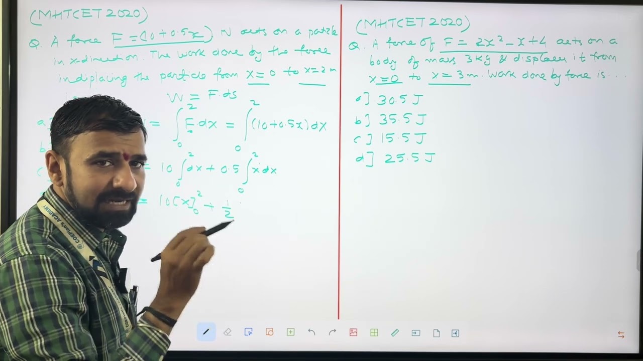 MHT CET Physics | Work, Energy & Power | Repeated Questions (2020) Explained in Marathi