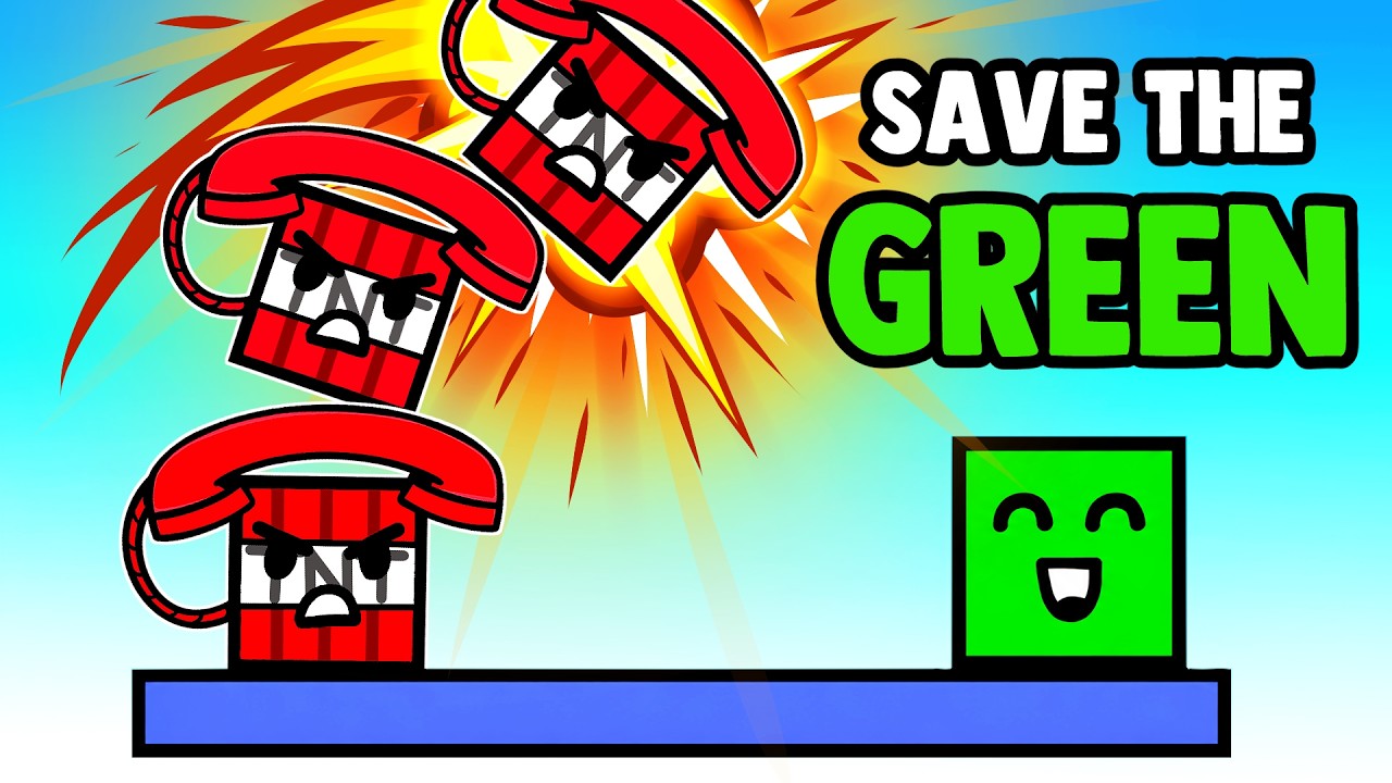 СПАСАЕМ MR GREEN ОТ ТРОТИЛА В Roblox POP and DROP! (ВСЕ УРОВНИ)