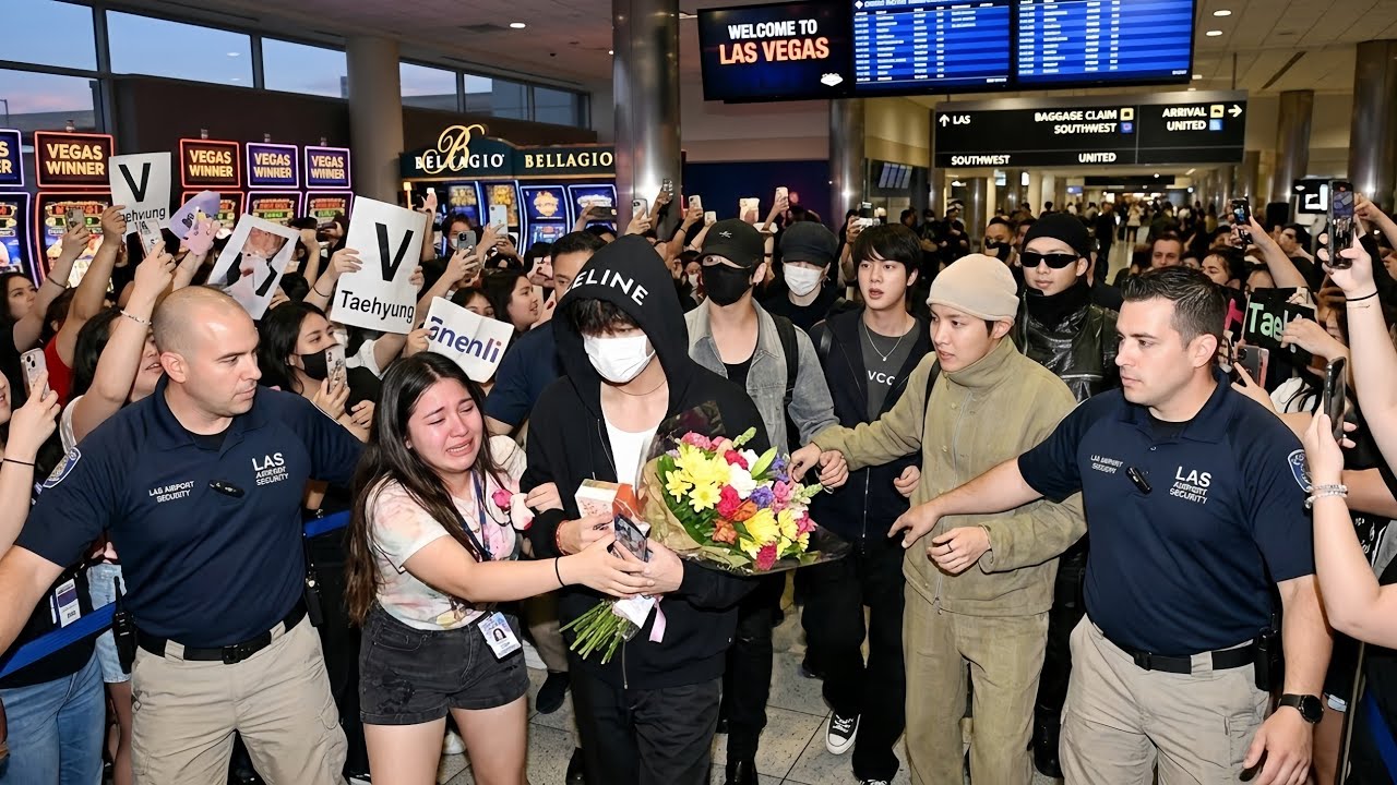 Bts Just Landed In Las Vegas&hellip; And The Airport Lost Control! | Army Erupts | Bts 2026