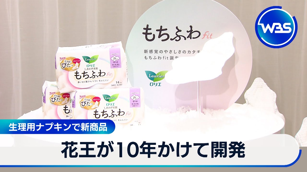 花王が10年かけて開発　生理用ナプキンで新商品【WBS】