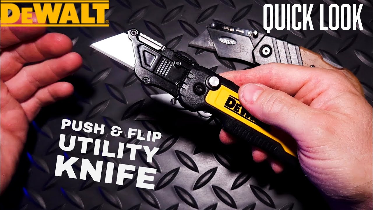 Краткий практический обзор ножа DeWalt Push & Flip Utility