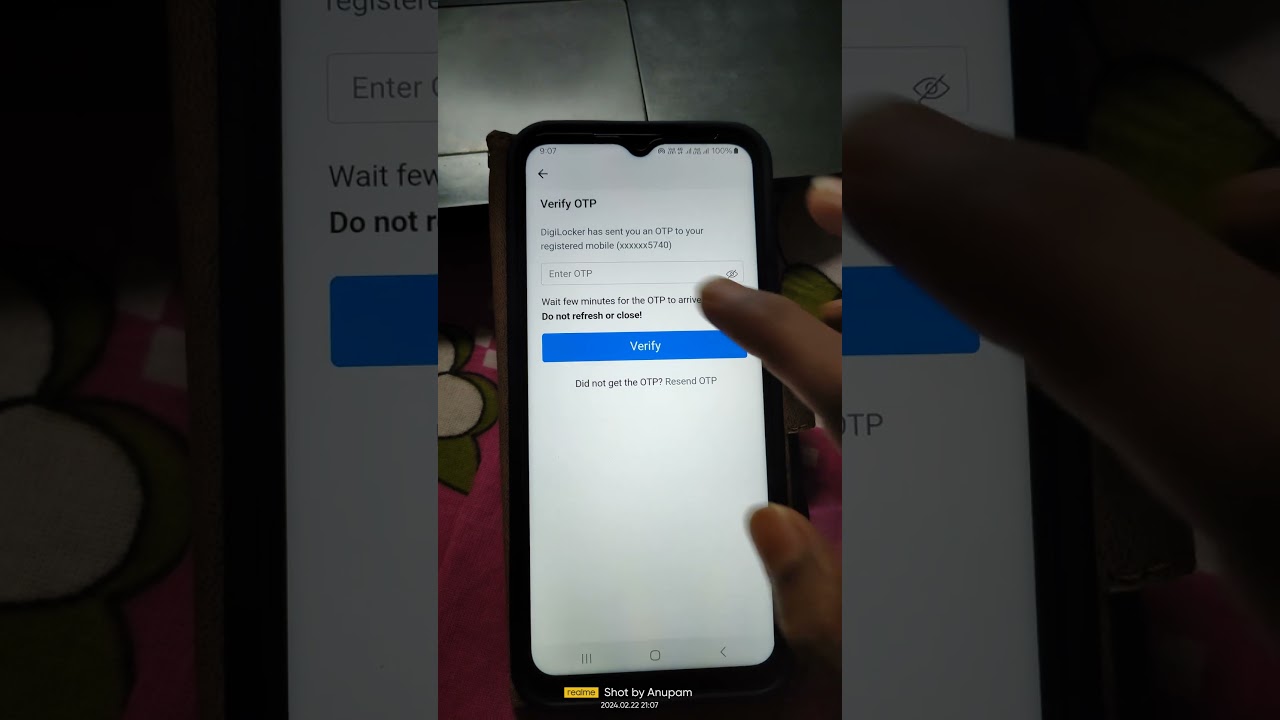 digilocker security pin forget . OTP not verified problem
