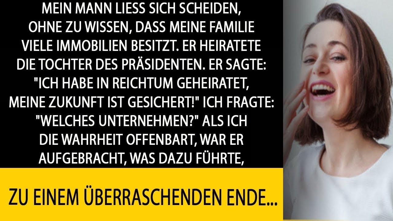 Mein Mann ließ sich scheiden, ohne mein Vermögen zu kennen — er heiratete Präsidententochter