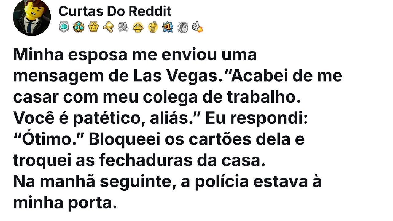 Minha esposa me traiu em Vegas, disse “casei com outro”. Respondi “ótimo” — e chamei a polícia.