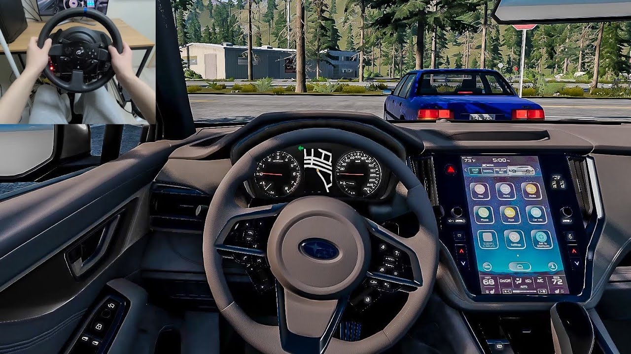 BeamNG Drive - Subaru Outback [Steering Wheel gameplay]