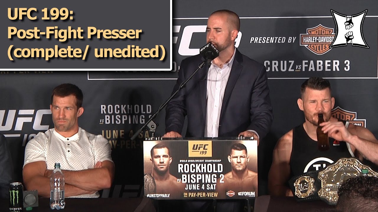 UFC 199: Bisping KOs Rockhold! Cruz Beats Faber Again! Post-Fight Press Conference (LIVE!)