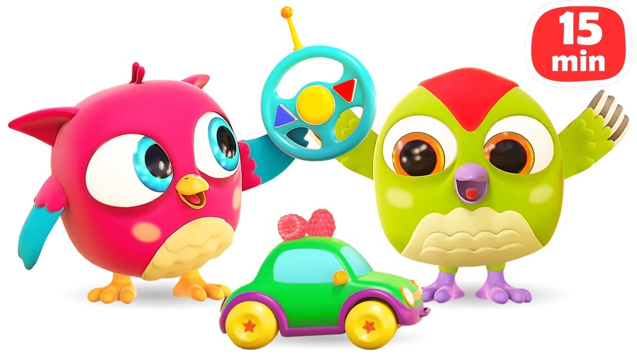 🦉🚗 Керована машинка та інші іграшки Совеняти Хоп Хоп. Мультфільм українською для дітей
