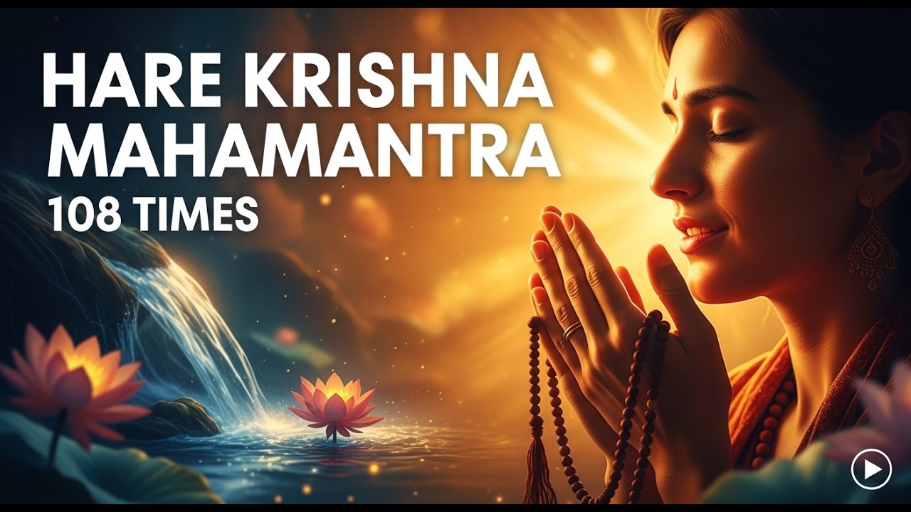 Hare Krishna Mahamantra  108 Times Chanting for Peace  Hare Krishna hare rama Spiritual Vibes