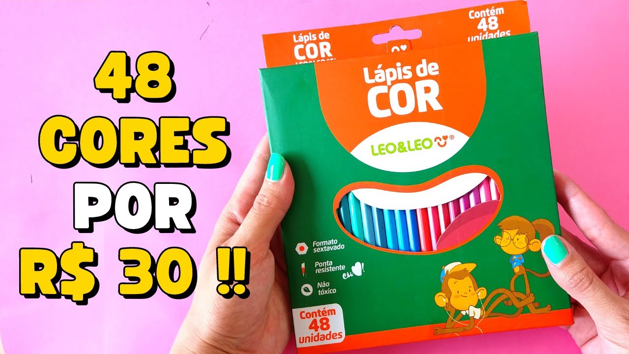 Lápis de Cor LEO & LEO 48 CORES