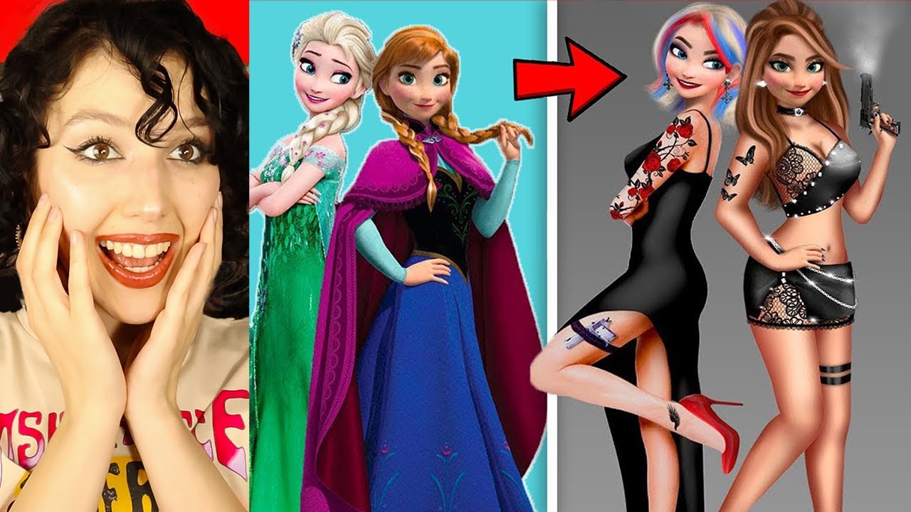 DISNEY PRENSESLERİ KÖTÜ KIZ OLSALARDI?