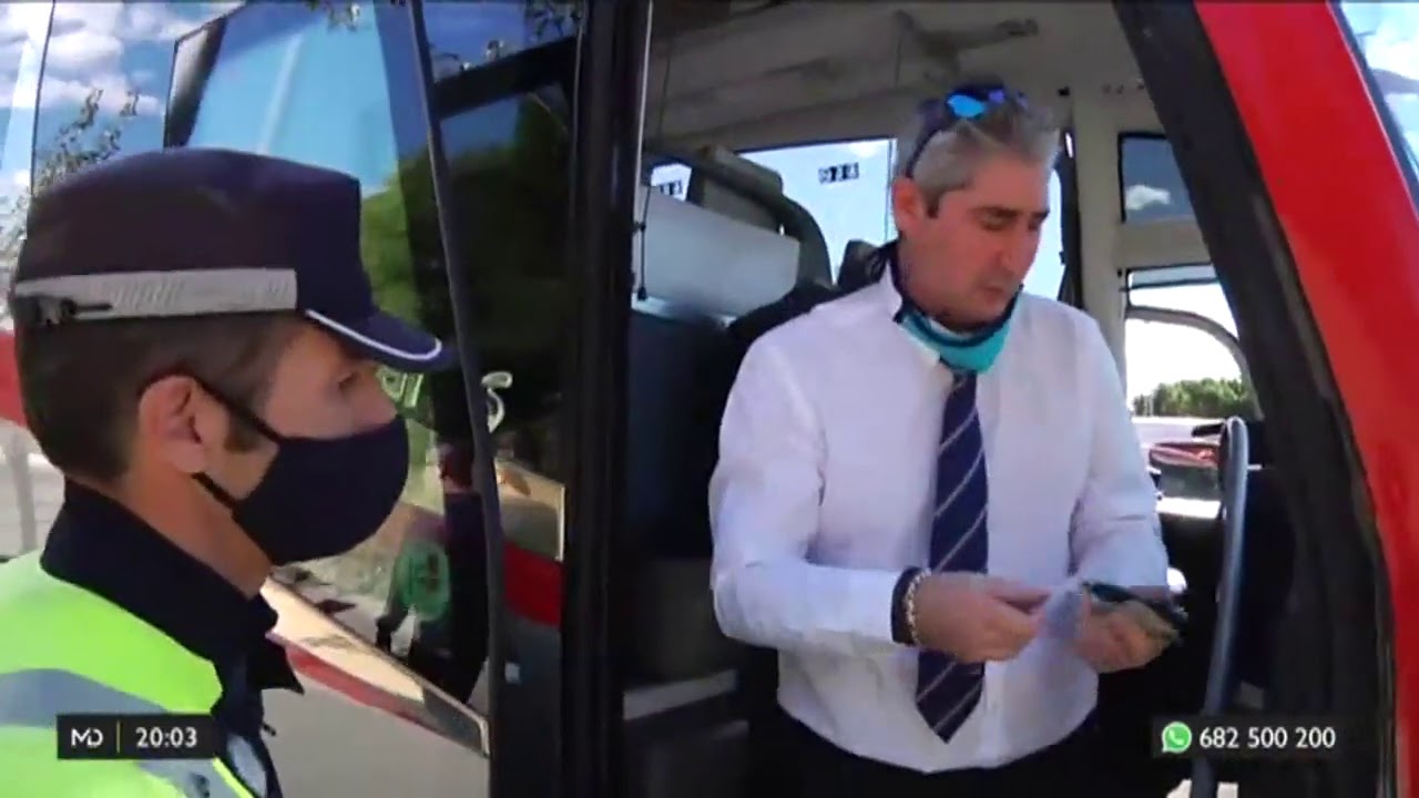 Campaña de control de camiones y autobuses de la Policía Municipal de Madrid
