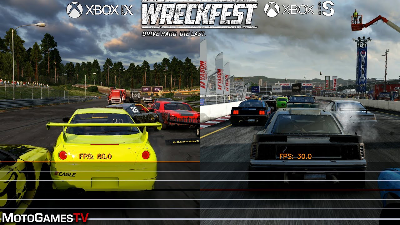 Wreckfest - Xbox Series X and Xbox Series S Frame Rate Test (March 2021 Update)