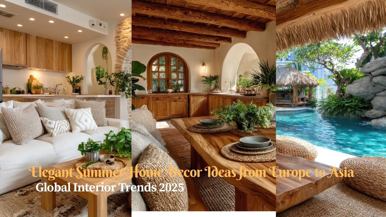 Summer Home Inspiration from Europe to Asia  Elegant & Comfortable Interior Ideas