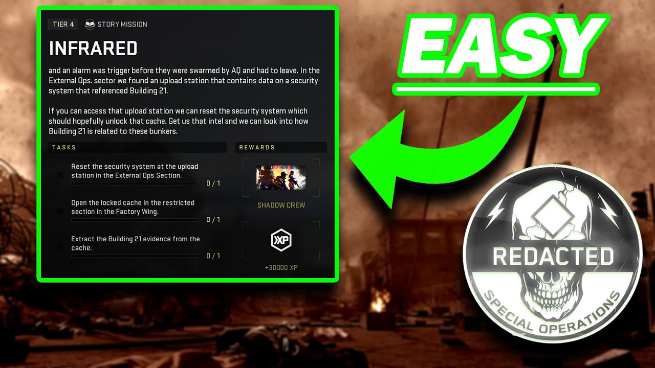 The EASY way to do Infrared Tier 4 Redacted DMZ Mission