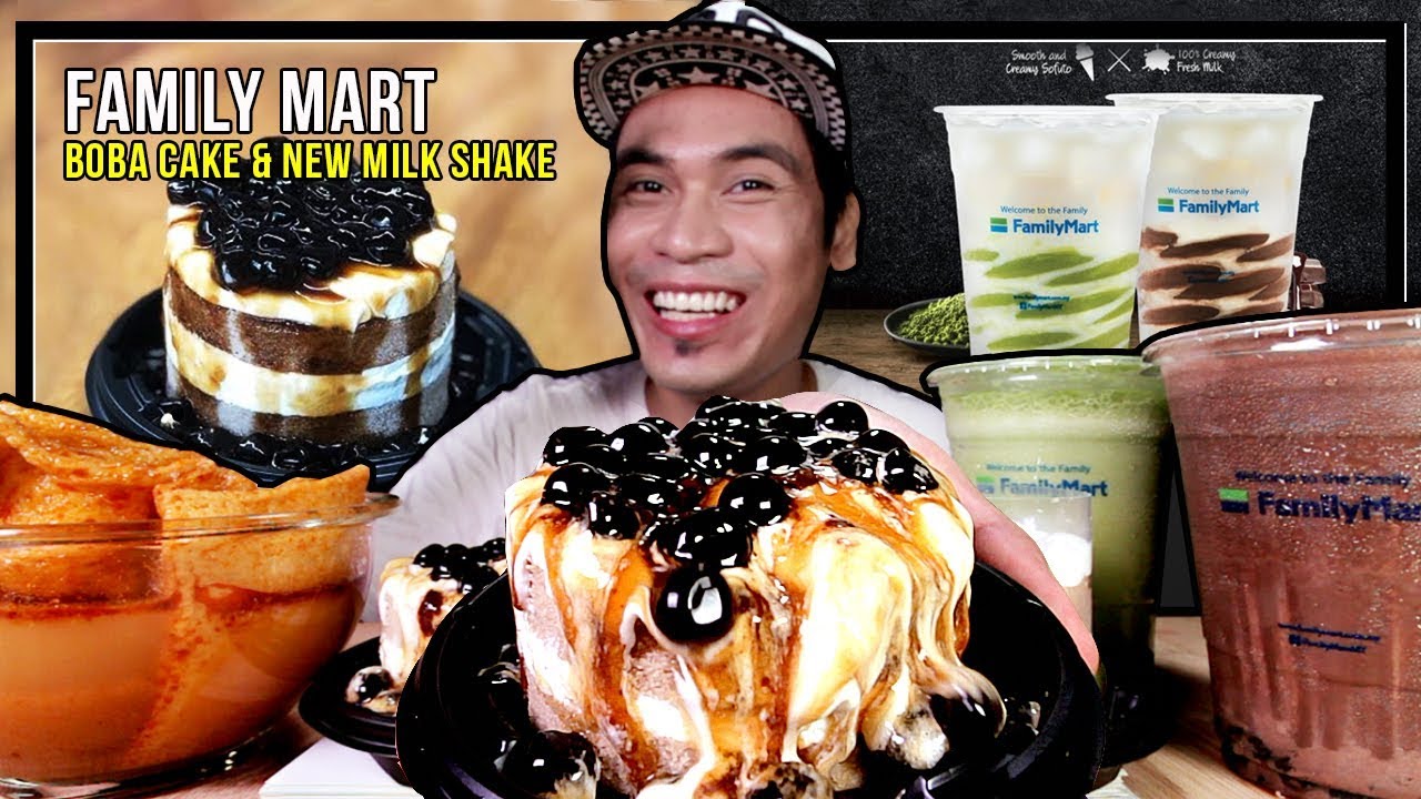 FAMILY MART ADA BOBA CAKE WEH ! DAN MILKSHAKE BARU SEDAP GAK.. | MUKBANG W/ ASMR