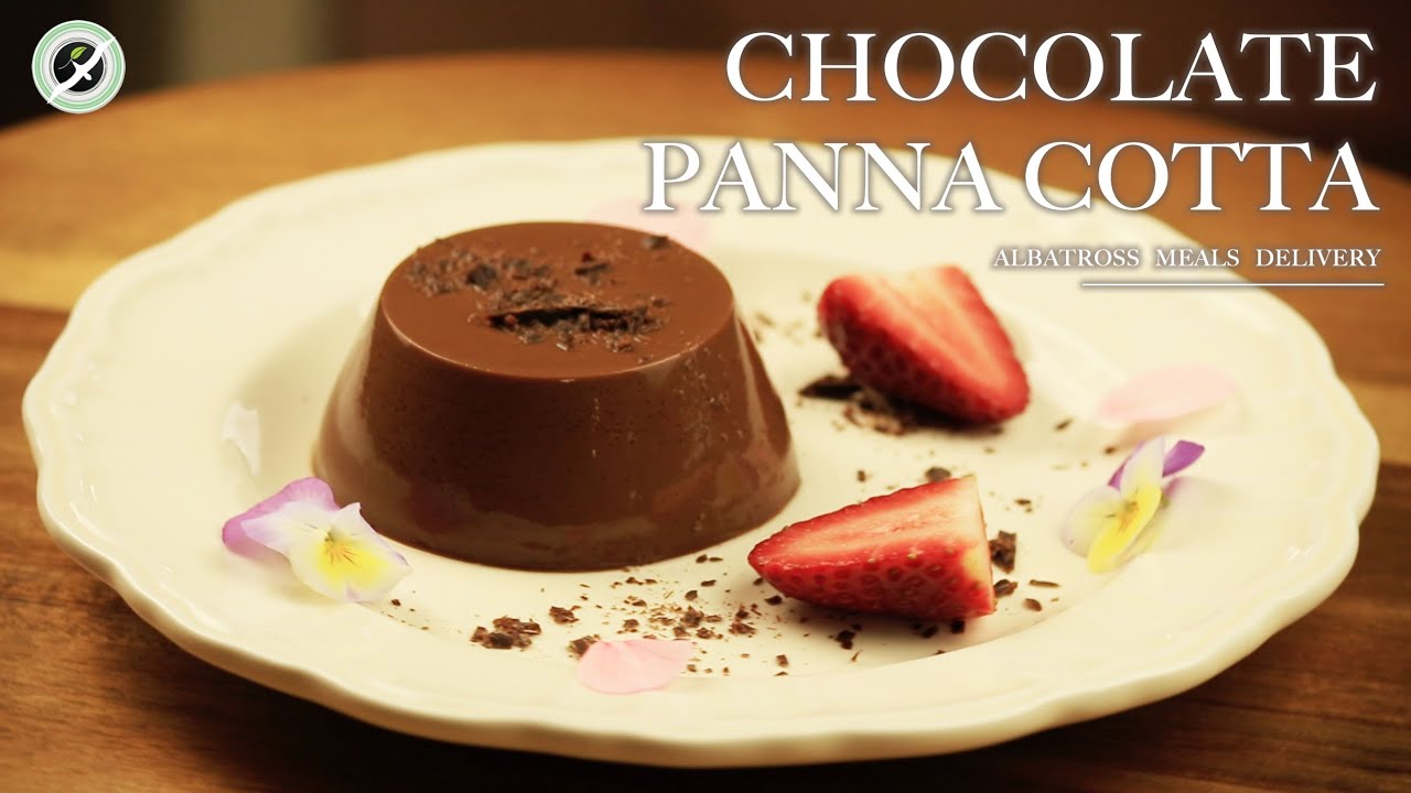Chocolate Panna Cotta  (Vegan) | ALBATROSS MEALS DELIVERY