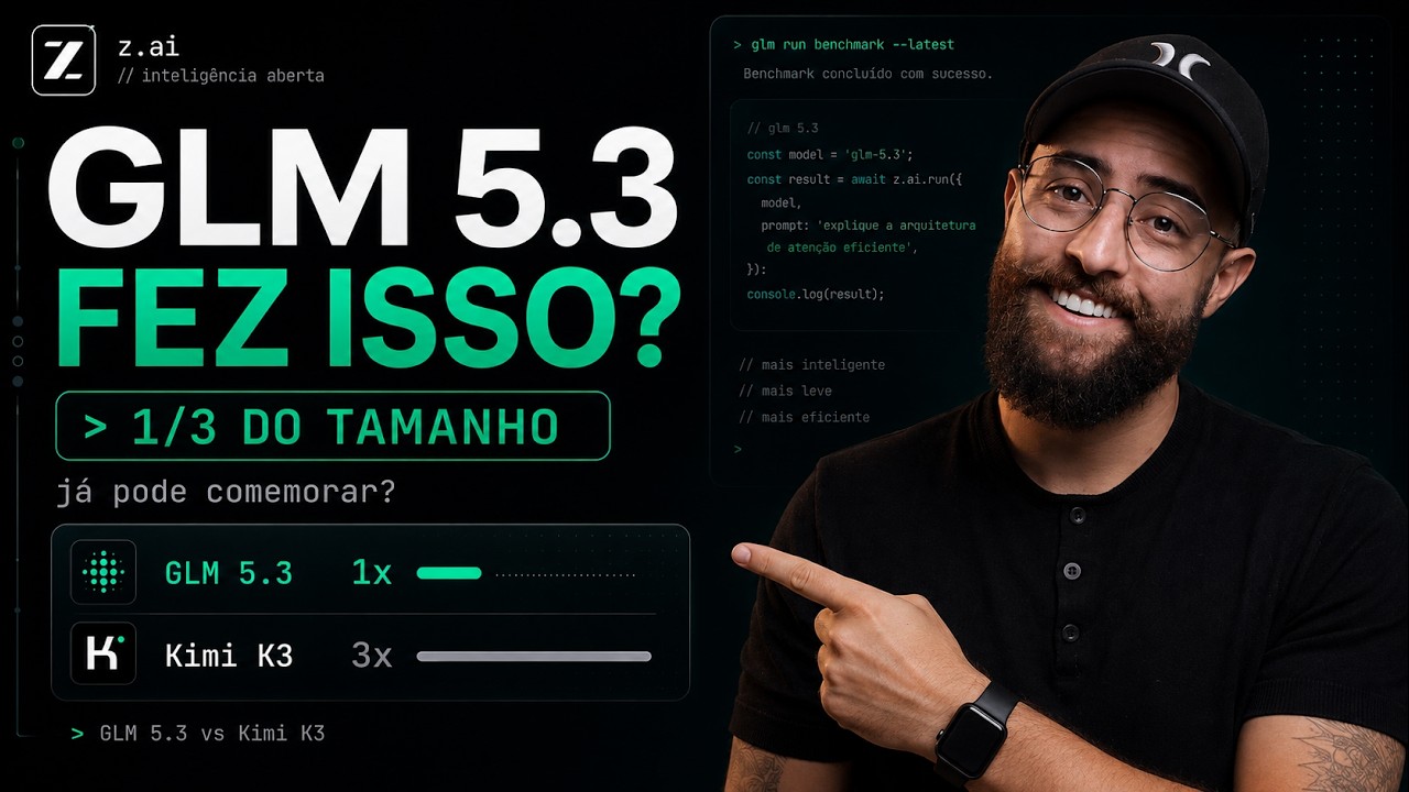 GLM 5.3 foi lan&ccedil;ado e vem forte