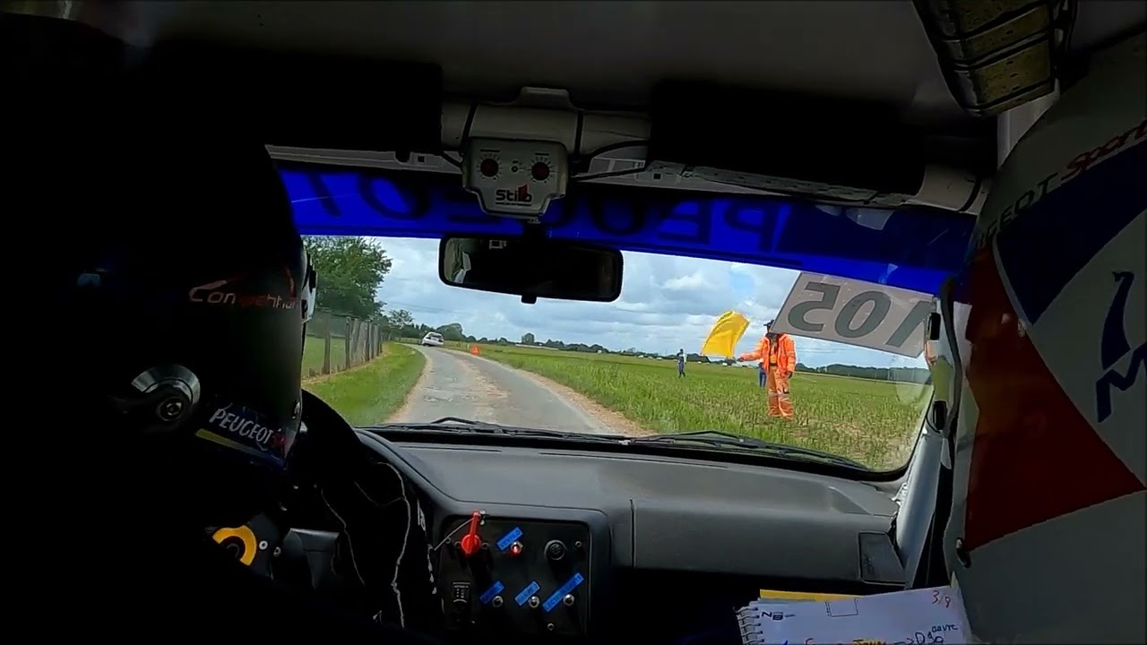 OnBoard ES.4 Rallyes de BORDS 2024 GUINOT Mika / JEANNEAU Greg _ 106 rallye N1