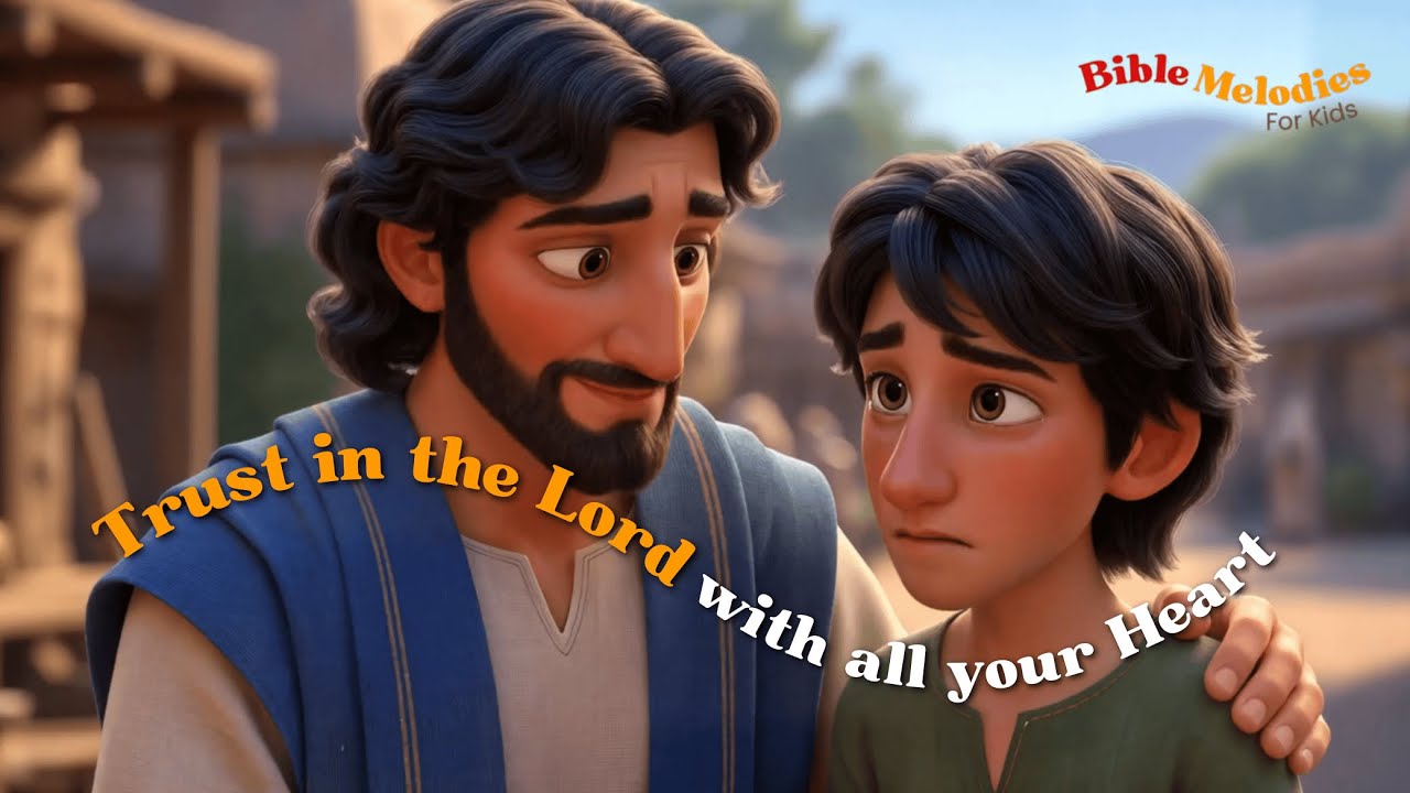 Trust in the Lord with All Your Heart | Proverbs 3:5-6 | Christian Nursery Rhyme | Bible Melodies ❤️
