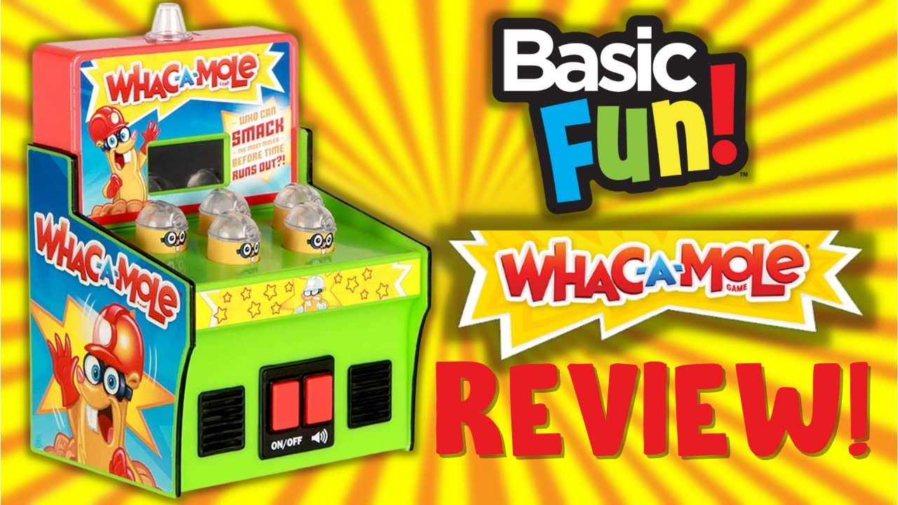 Basic Fun Whac-A-Mole Mini Arcade Game Review!  Good Or Whack?