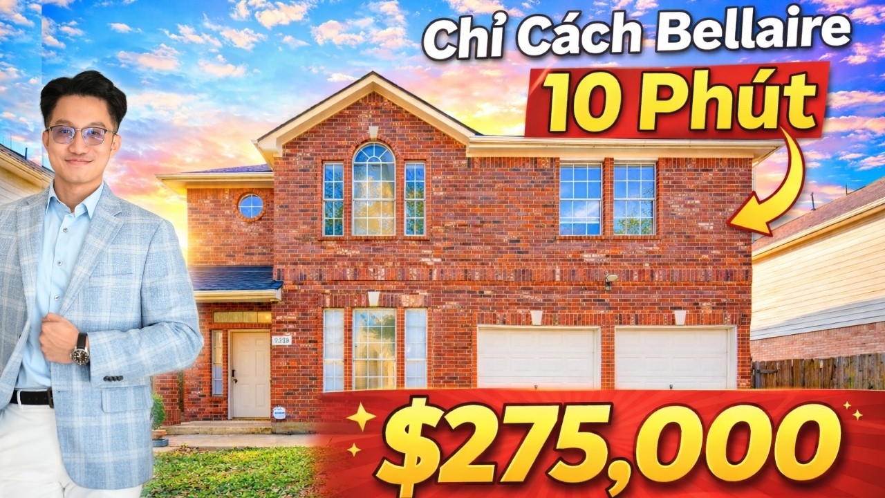 #2 - Nhà to đất rộng gần Bellaire 10 phút - Thuế rẻ - Nhanh tay anh chị ơi!