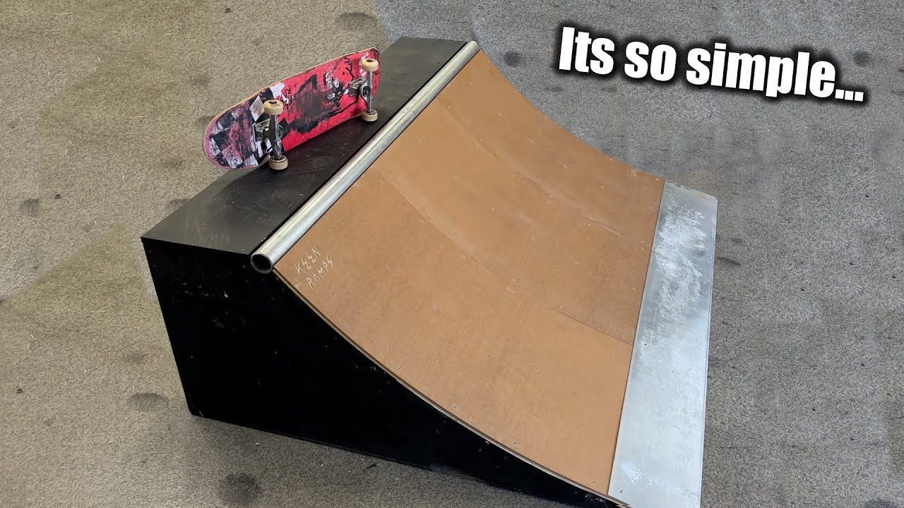 The Easiest way to get the Perfect Transition for a Quarter Pipe