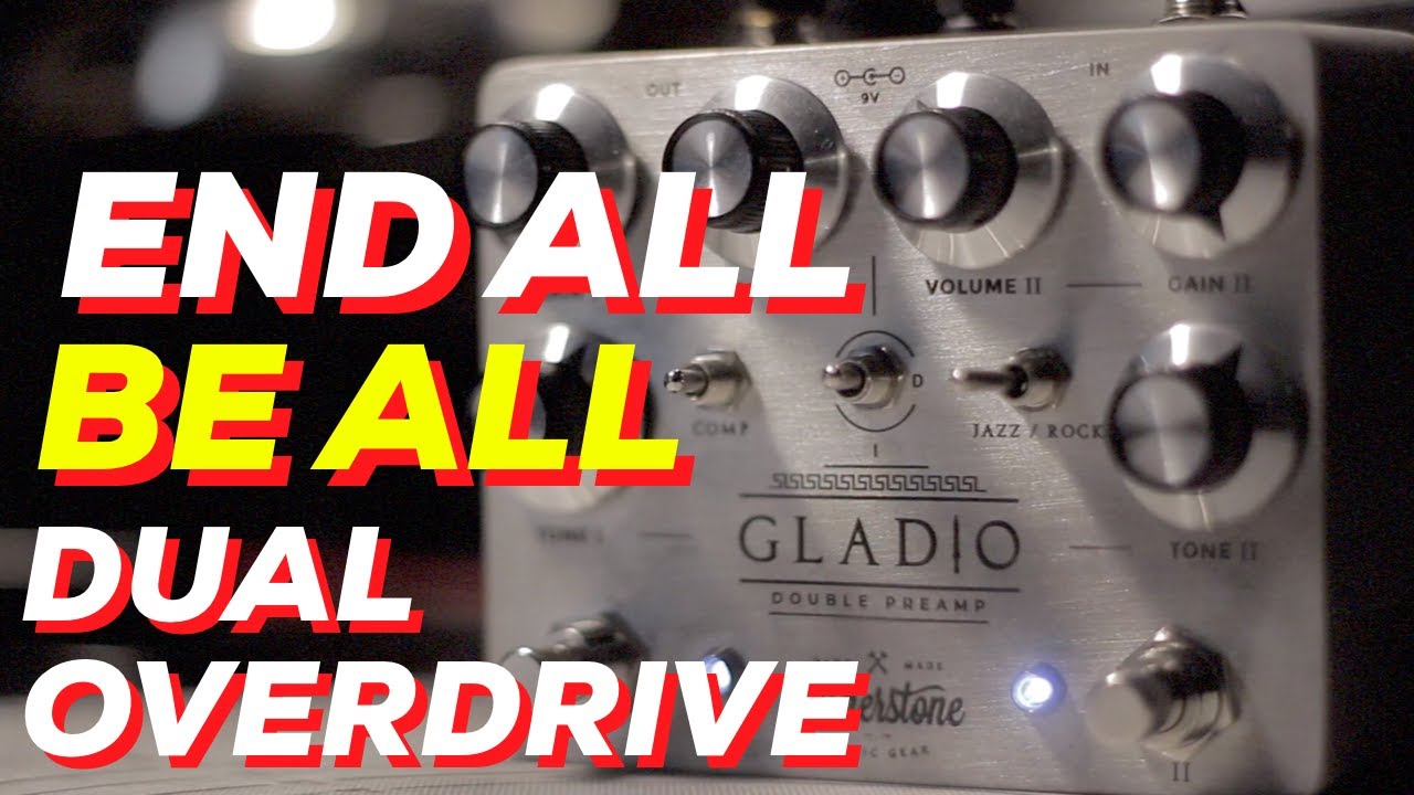 Cornerstone Gladio Double Preamp | Dumble Style Overdrive Pedal | Playthrough | No Talking