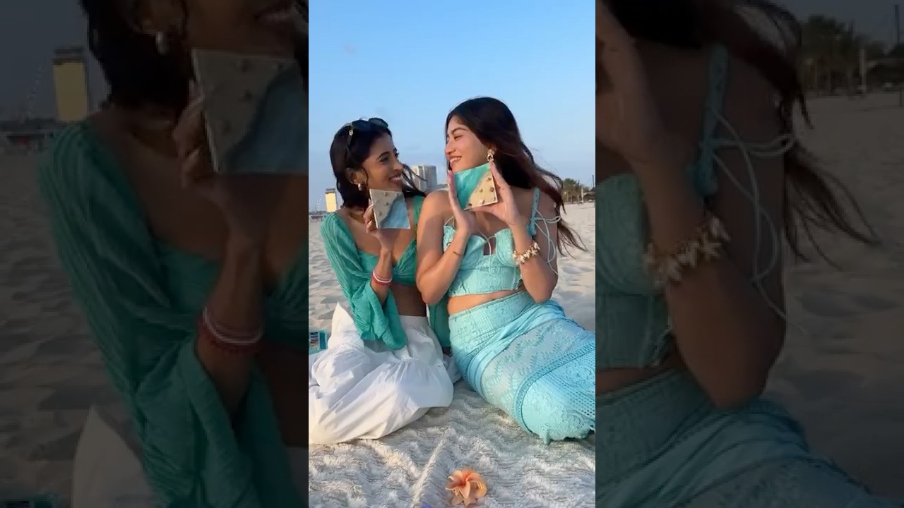 We did this on our beach picnic 🥥🌴🌺