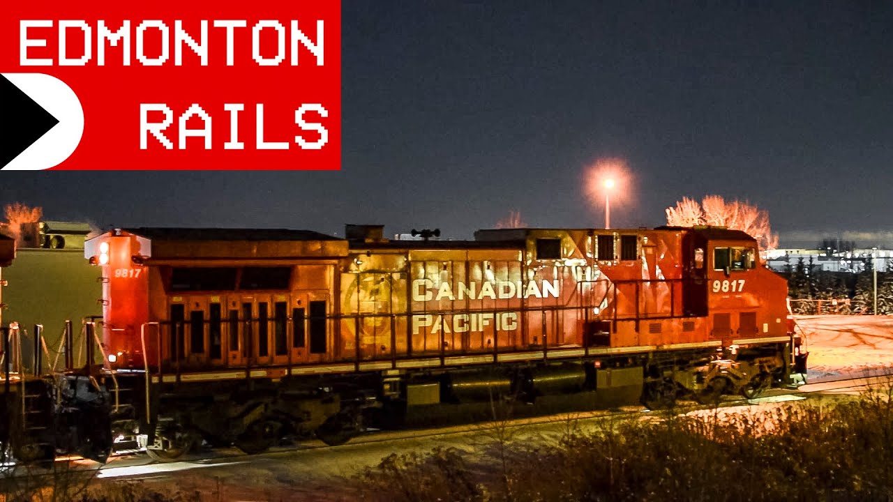 Brutal Railfanning in -30 Sub-Arctic Wind, CP Train Assembly & Short Transfer with Crisp, Cold Sound
