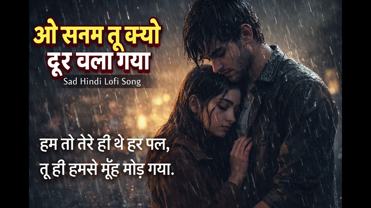 O Sanam Tu Kyun Door Chala Gaya 💔 | Sad Hindi Lofi Song | Broken Heart Shayari Song