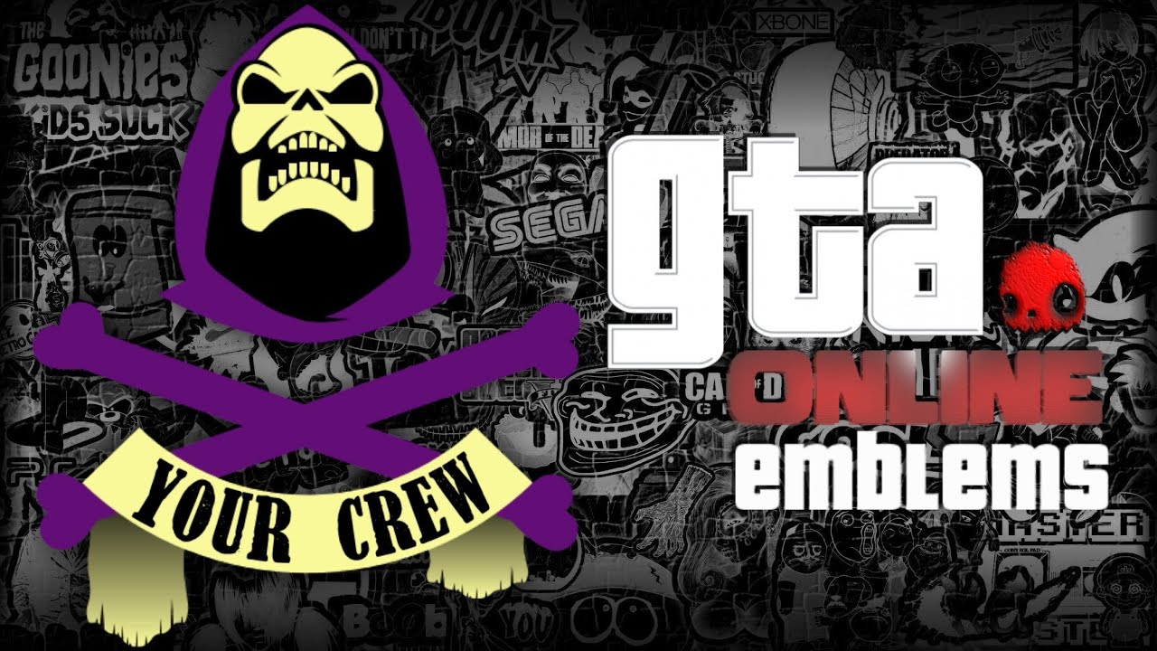 GTA V - Skeletor - Emblem Tutorial ( Grand Theft Auto 5 ) Screetch2009
