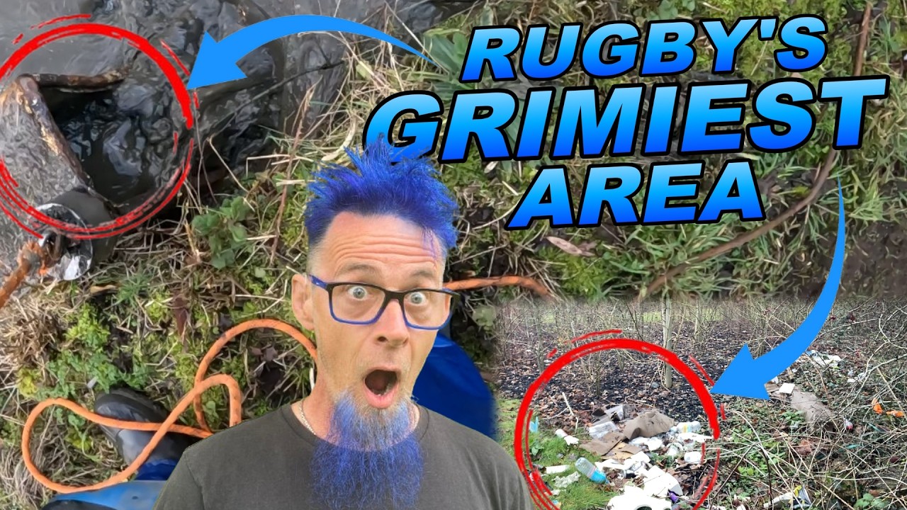 Removing Nasty Finds from a Rugby Canal —  magnet fishing Environmental Deep Clean