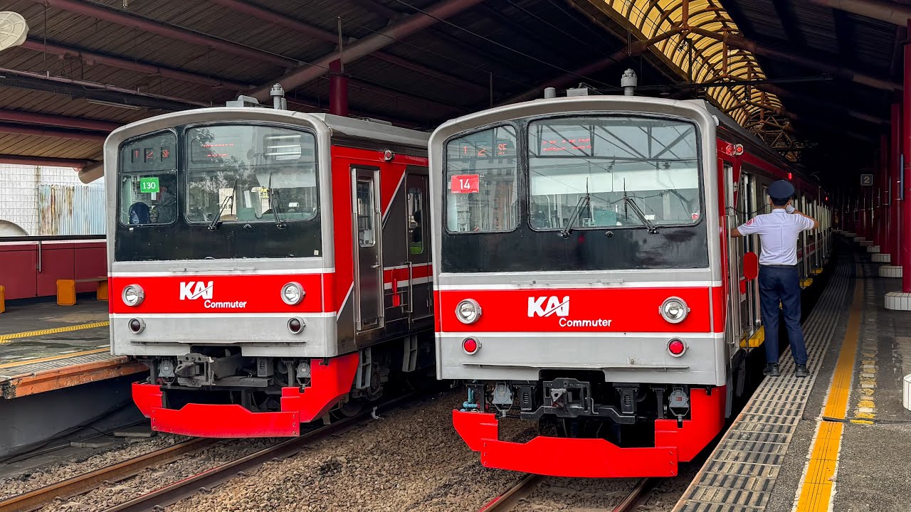 Kumpulan KRL Commuter Line di Stasiun Jayakarta! JR 205 Series ex Musashino Line, TM 6000 Series!